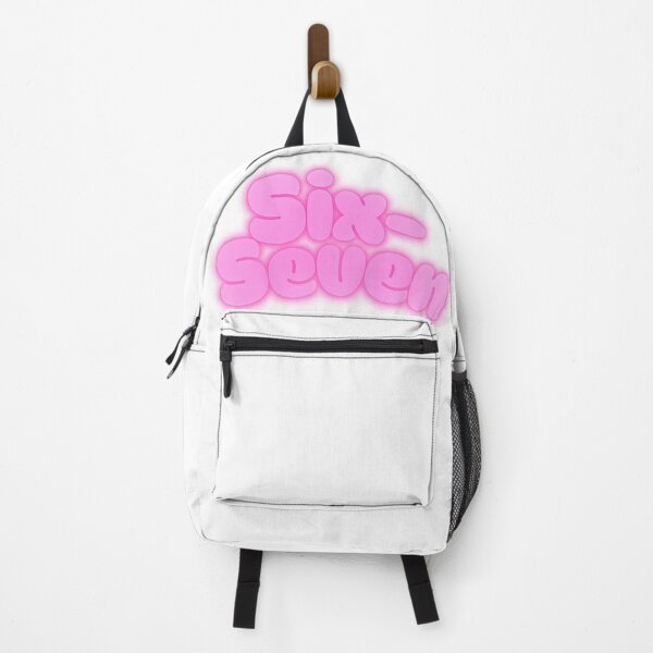 Item preview, Six-Seven Neon Pink Glow Bubble Text | Streetwear Style Logo Design designed and sold by Jdub.