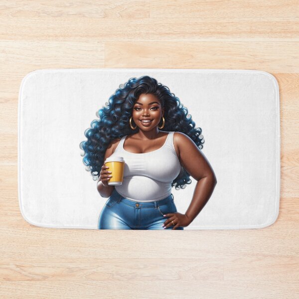 Item preview, Melanin Curvy Girl – Coffee and Confidence designed and sold by Lulunza.