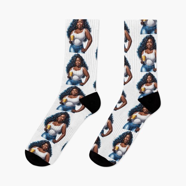 Item preview, Melanin Curvy Girl – Coffee and Confidence designed and sold by Lulunza.