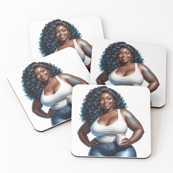 Item preview, Cozy Curvy Woman – Coffee Break Style designed and sold by Lulunza.