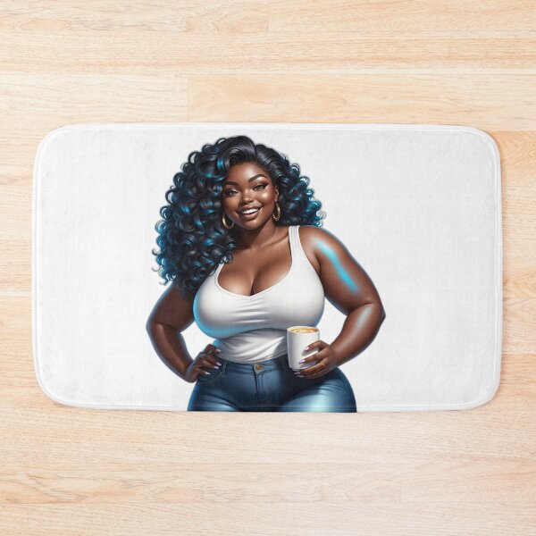 Item preview, Cozy Curvy Woman – Coffee Break Style designed and sold by Lulunza.