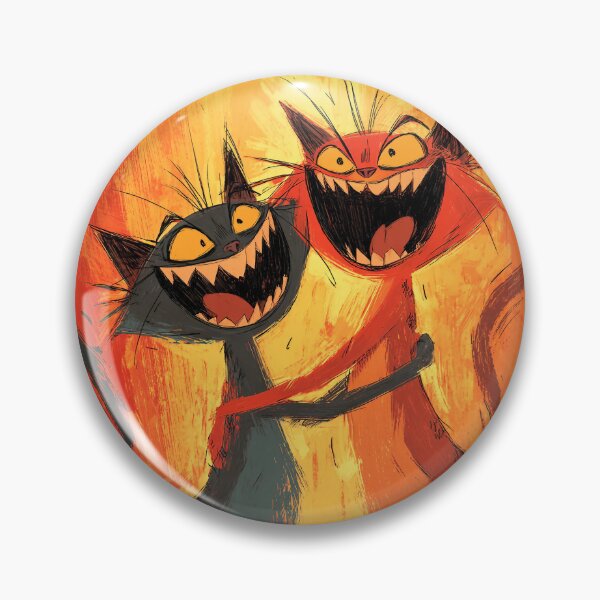 Artikelvorschau, Wilde Katzen – Expressive Cartoon-Illustration entworfen und verkauft von Meiersbeste.