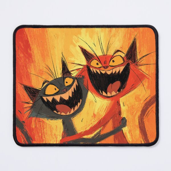 Artikelvorschau, Wilde Katzen – Expressive Cartoon-Illustration entworfen und verkauft von Meiersbeste.