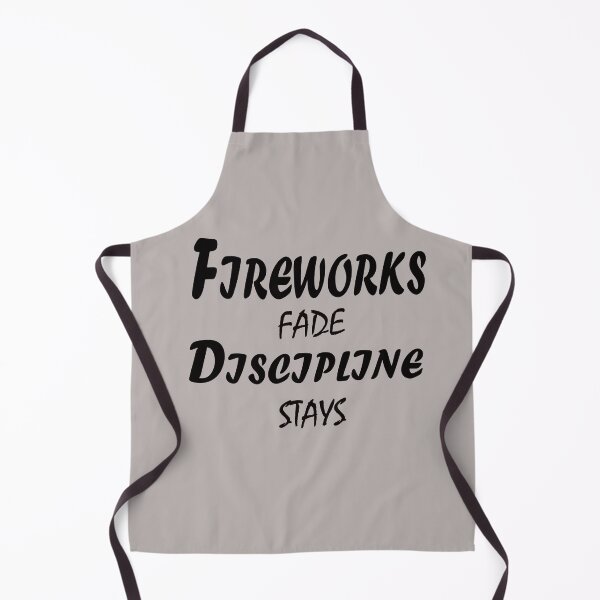 Item preview, Fireworks Fade, Discipline Stays – Powerful Motivation Quote Design designed and sold by ArtNestVerse.