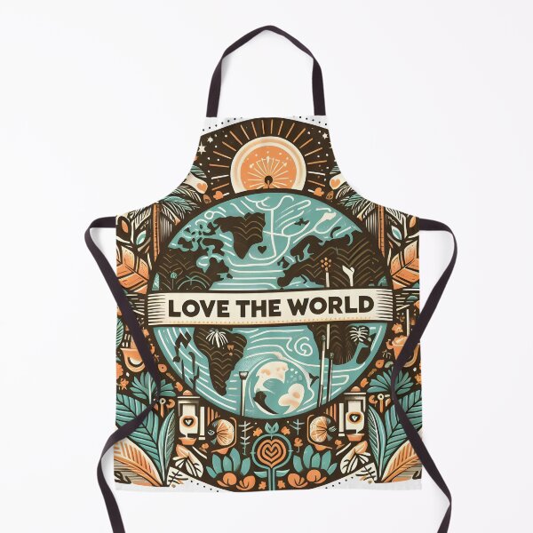 Item preview, Love the World Earth Day Nature Illustration. designed and sold by The-T-In-Retro.