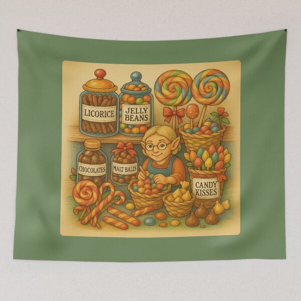 Item preview, Sweet Whimsy: The Elf’s Candy Counter designed and sold by Alibi & Ink.