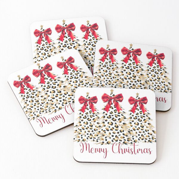 Item preview, Leopard Christmas Trees PNG | Trendy Boho Triple Tree Holiday Design designed and sold by Ellen'Studio.