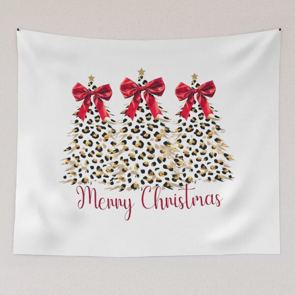 Item preview, Leopard Christmas Trees PNG | Trendy Boho Triple Tree Holiday Design designed and sold by Ellen'Studio.