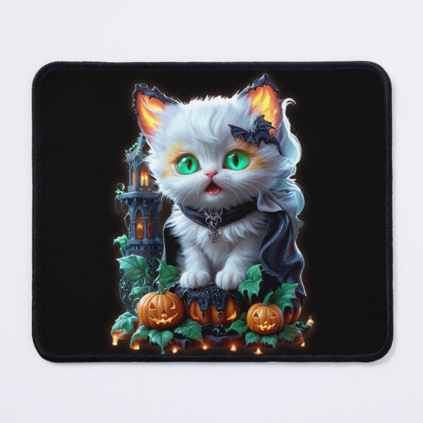 Item preview, Calico Vampire Kitten & Haunted Tower designed and sold by CamillaCreation.