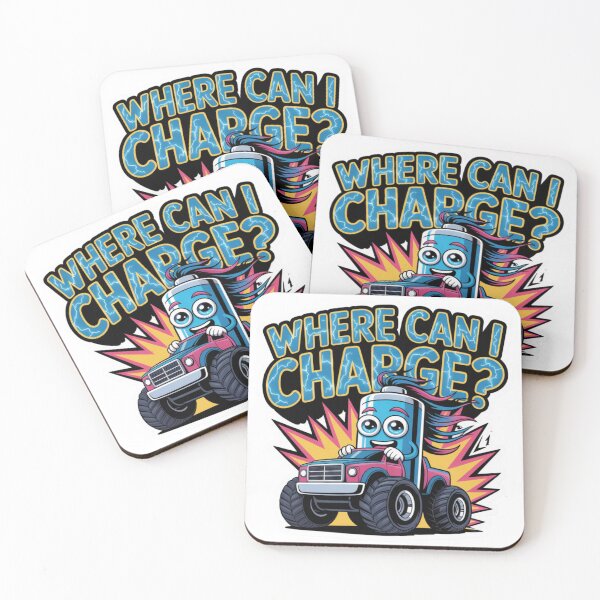 Item preview, Electric Battery Monstertruck – Funny Cartoon Sticker designed and sold by Imaginarium of Chaos falcon88 .