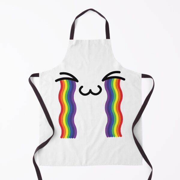 Item preview, Cute kawaii uwu crying rainbow face designed and sold by BlushyPrint.