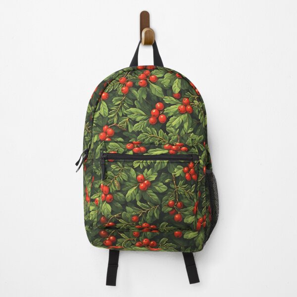 Item preview, Festive Christmas Holly Leaves Joyeux Noel Holiday Foliage Red and Green designed and sold by LeafPrints.