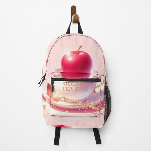 Item preview, Golden Tea Time with Apple – Soft Anime-Inspired Illustration designed and sold by Sugar Wisdom .