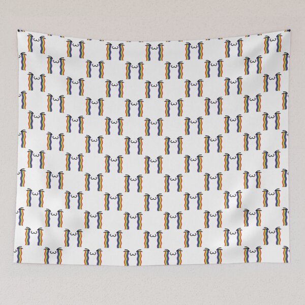 Item preview, Cute kawaii uwu crying rainbow face pattern designed and sold by BlushyPrint.