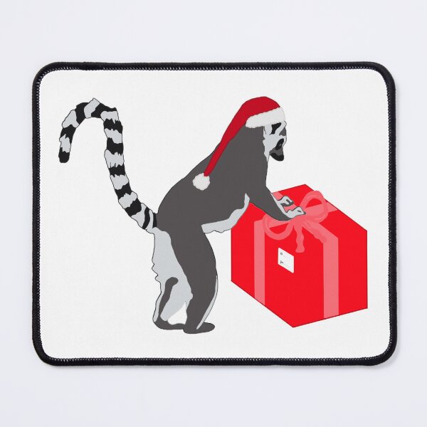 Item preview, Christmas Ring-Tailed Lemur Wrapping Gifts  designed and sold by cherrynat1.