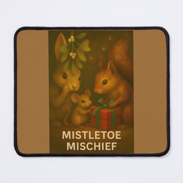 Item preview, Mistletoe Mischief – Festive Woodland Christmas Animals designed and sold by GeoWild Designs.