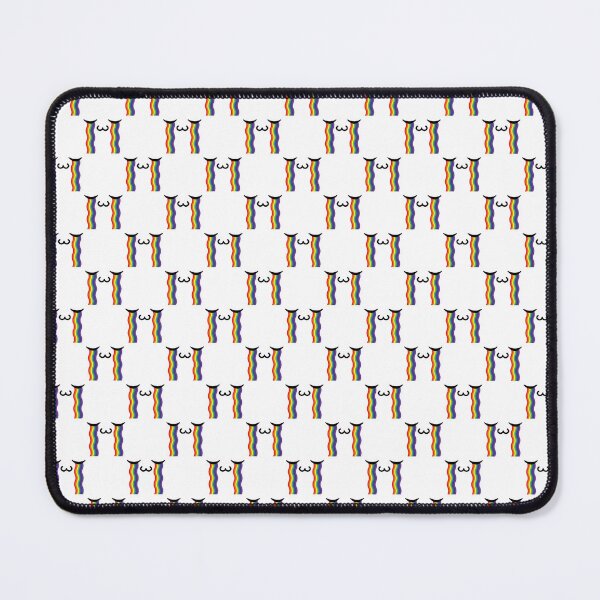 Item preview, Adorable kawaii uwu crying rainbow face pattern designed and sold by BlushyPrint.