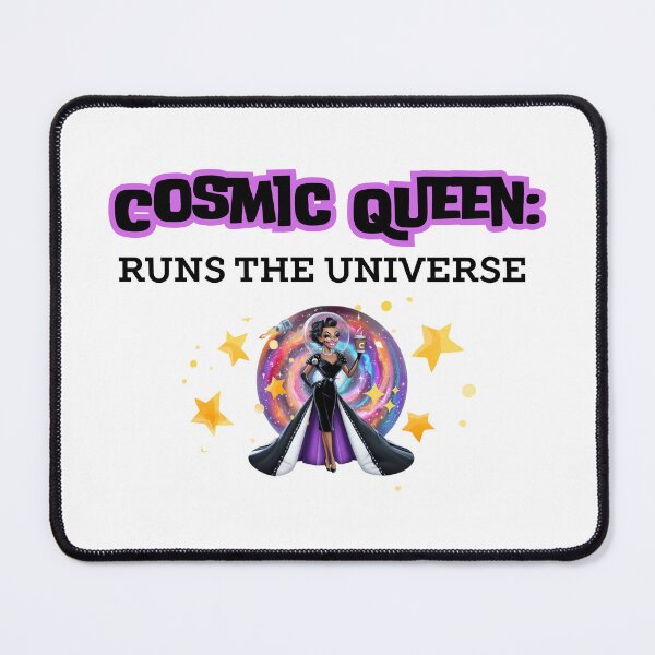 Item preview, Cosmic Queen Shirt – Elegant Galaxy Woman Tee, starry night shirt, space queen apparel, galaxy stars t-shirt, cosmic fashion tee, designed and sold by BrewtifulMugs.