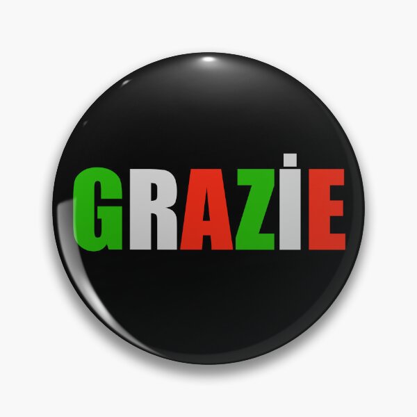 Item preview, GRAZIE. SAY THANKYOU WITH ITALIAN FLAIR. designed and sold by NomadicNatureCo.