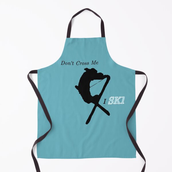 Item preview, Winter Sports Pun – I Ski Iron Cross Design designed and sold by Long Family Gifts.