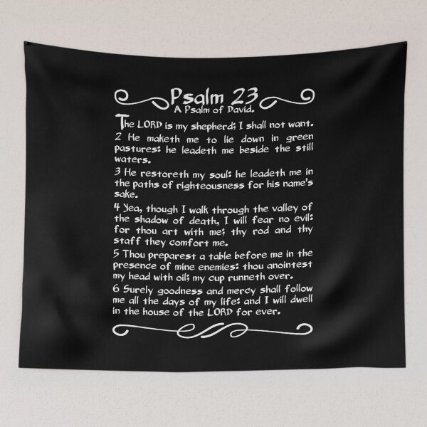 Item preview, Psalm 23, The LORD Is My Shepherd, Psalm of David, KJV designed and sold by Angela Dow.