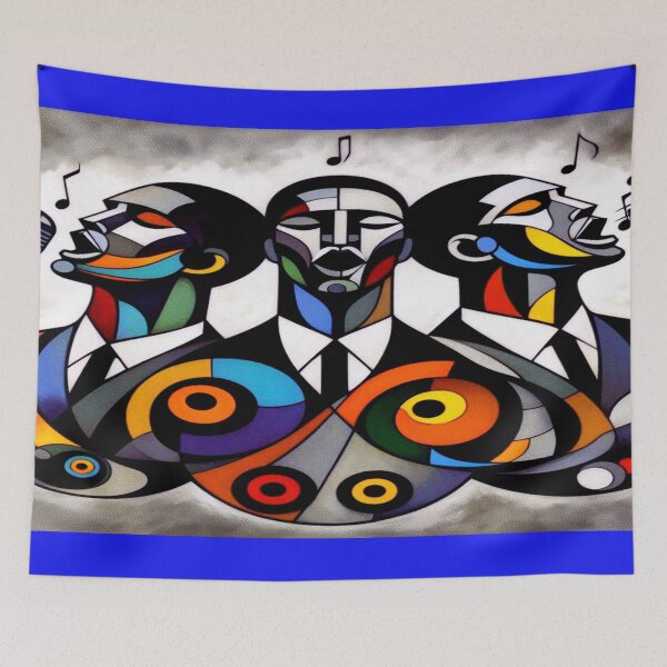 Item preview, Harmony in Song – Abstract Vocal Trio designed and sold by daweave77.