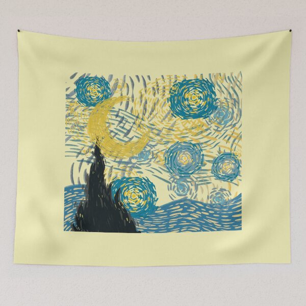 Item preview, Starry Night Impressionist Art designed and sold by IREMORHAN.