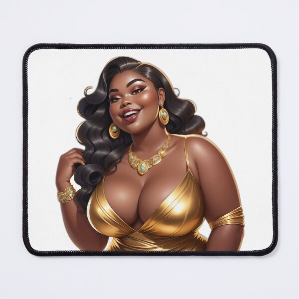 Item preview, Melanin Gold Queen – Curvy Glamour and Grace designed and sold by Lulunza.