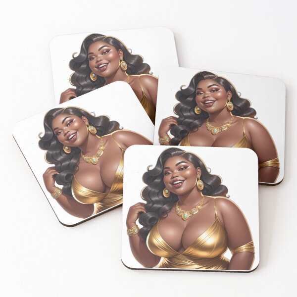 Item preview, Melanin Gold Queen – Curvy Glamour and Grace designed and sold by Lulunza.