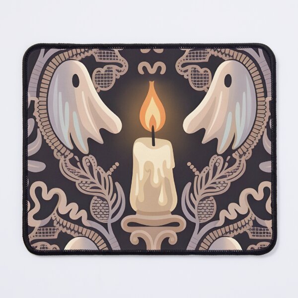 Item preview, Haunted Lace Damask Halloween – Vintage Ghost Pattern designed and sold by 404wearpl.