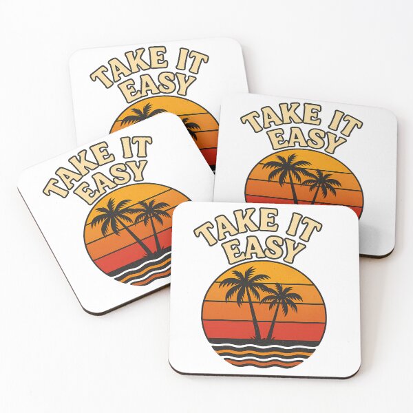 Item preview, Take It Easy Sunset Palms designed and sold by PairfectThreads.