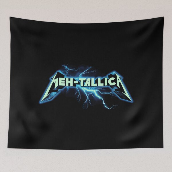 Item preview, Meh-tallica – Funny Metal Parody Design designed and sold by Buzzworthy Threads.