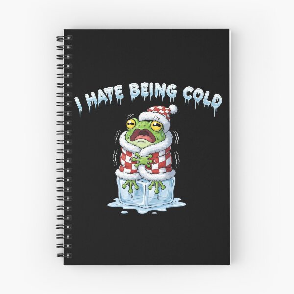 Item preview, “I Hate Being Cold” Shivering Frog Design – Gift for Winter Lovers designed and sold by Luminari Creations.