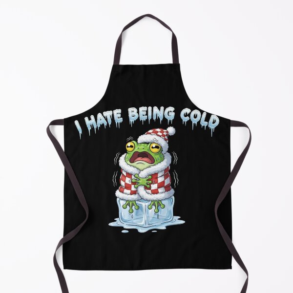 Item preview, “I Hate Being Cold” Shivering Frog Design – Gift for Winter Lovers designed and sold by Luminari Creations.