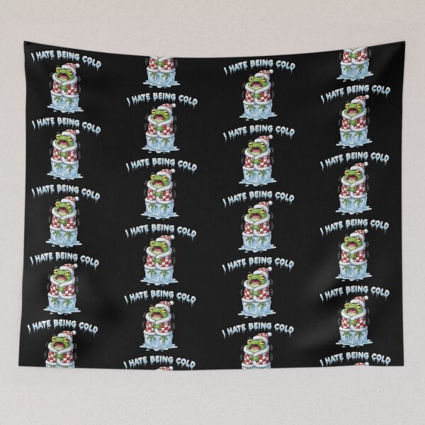 Item preview, “I Hate Being Cold” Shivering Frog Design – Gift for Winter Lovers designed and sold by Luminari Creations.