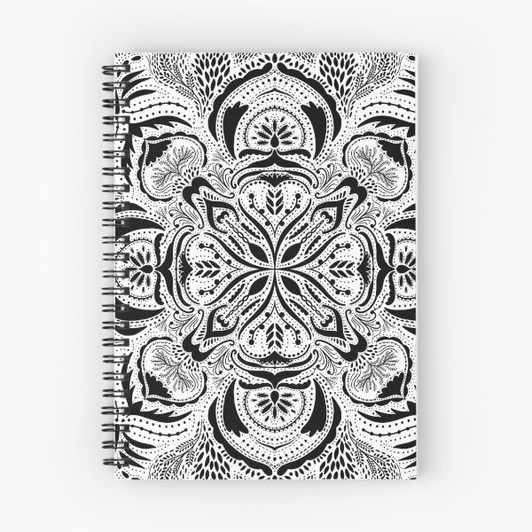 Item preview, Bloom Mandala - Black and White designed and sold by Shelley Winters.