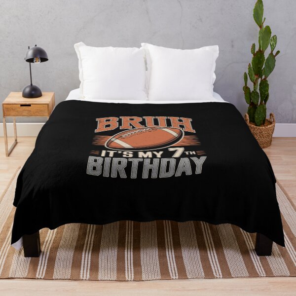 Item preview, Bruh It's My 7th Birthday 7 Year Old Football Player Lover designed and sold by EllinoKlemo.