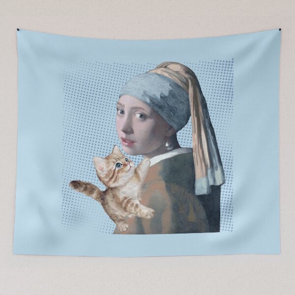 Item preview, Girl with a Purrl Earring designed and sold by IREMORHAN.