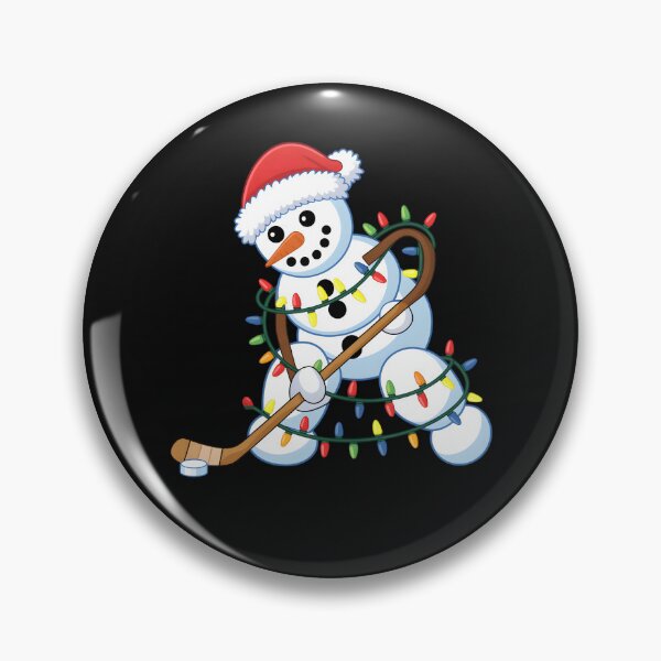 Item preview, Snowman Hockey Player Christmas Lights Santa Men Women Kids designed and sold by clothesy7.