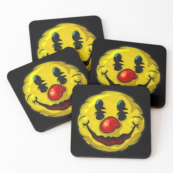 Item preview, Creepy Clown Smiley Face Retro Horror Art designed and sold by Amanda's Factory.