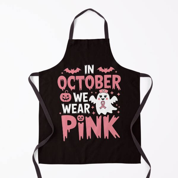 Item preview, In October We Wear Pink Nurse Ghost Halloween 2025 designed and sold by Redgiant87x.
