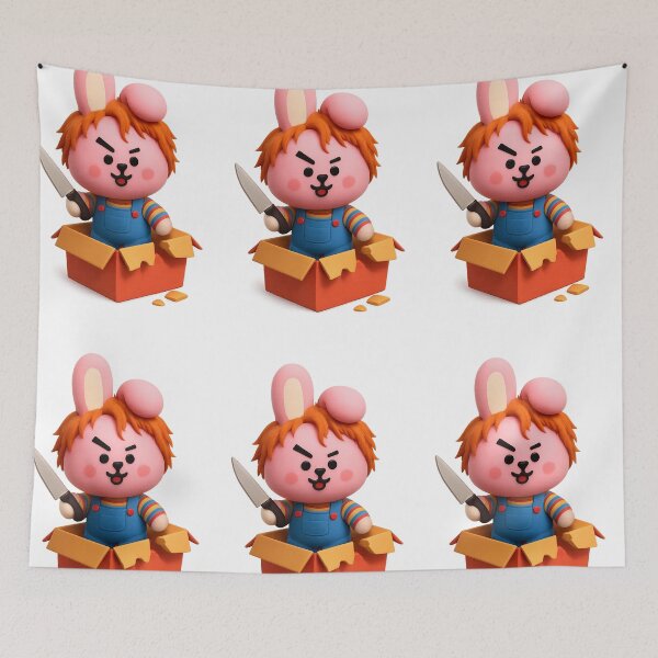 Item preview, BT21 Halloween Bts Cooky— Cute BT21 Horror Parody Sticker designed and sold by Crazy-universe.