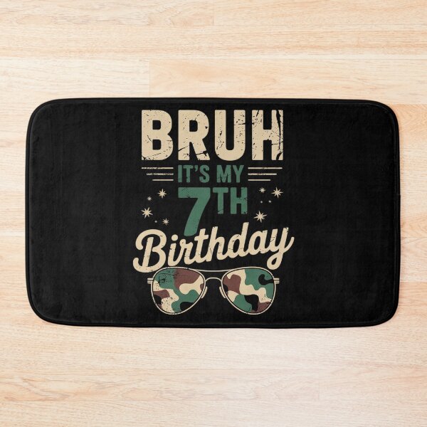 Item preview, Bruh It's My 7th Birthday 7 Year Old Camo Sunglasses  designed and sold by KonstanKoraner.