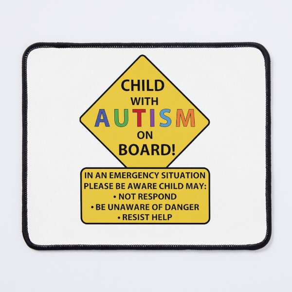 Item preview, Child with Autism on Board – Emergency Awareness Safety Sign Car Decal designed and sold by StickerHavenn.