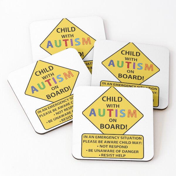 Item preview, Child with Autism on Board – Emergency Awareness Safety Sign Car Decal designed and sold by StickerHavenn.