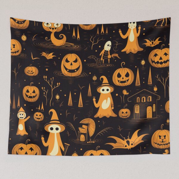 Item preview, A Vintage Halloween Night designed and sold by Neonmountain.