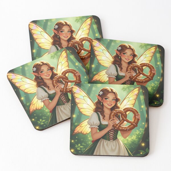 Item preview, Fae of Pretzels – Bavarian Forest Fairy designed and sold by EmeraldeaArt.