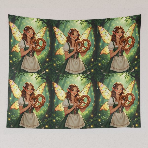 Item preview, Fae of Pretzels – Bavarian Forest Fairy designed and sold by EmeraldeaArt.