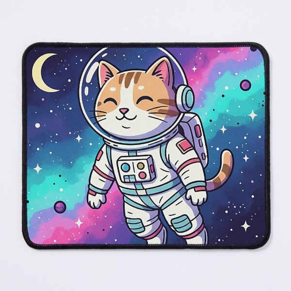 Item preview, Cosmic Explorer Space Kitty | Cute Cat Astronaut in Galaxy designed and sold by ChameloX.