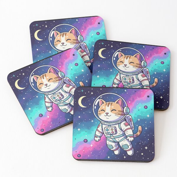 Item preview, Cosmic Explorer Space Kitty | Cute Cat Astronaut in Galaxy designed and sold by ChameloX.